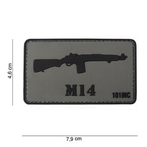 m14 pvc embleem met klittenband